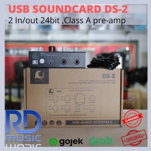 USB Soundcard Audio Interface recording DS 2 DS2 DS-2 2in 2out